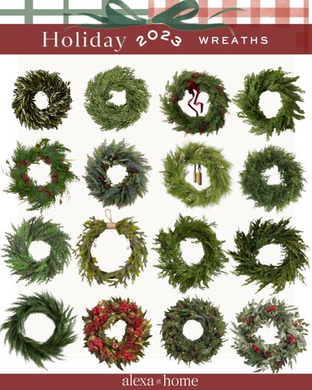 Christmas wreaths, holiday wreaths , outdoor Christmas wreaths, holiday wreath inspiration, pine wreath 

#LTKhome #LTKHoliday #LTKSeasonal