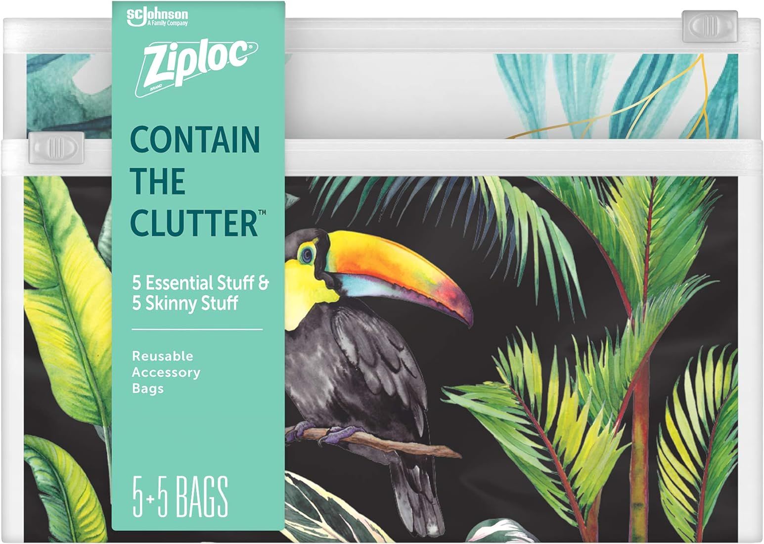 Ziploc Reusable Travel Makeup and Accessory Bag | Amazon (US)