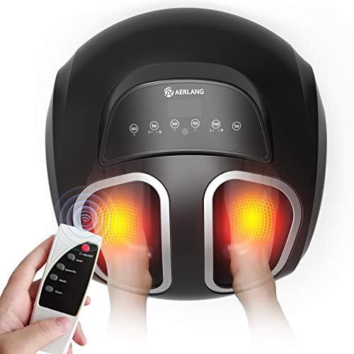 AERLANG Foot Massager Machine with Soothing Heat, Shiatsu Foot Massager Alleviates Foot Pain thro... | Amazon (US)