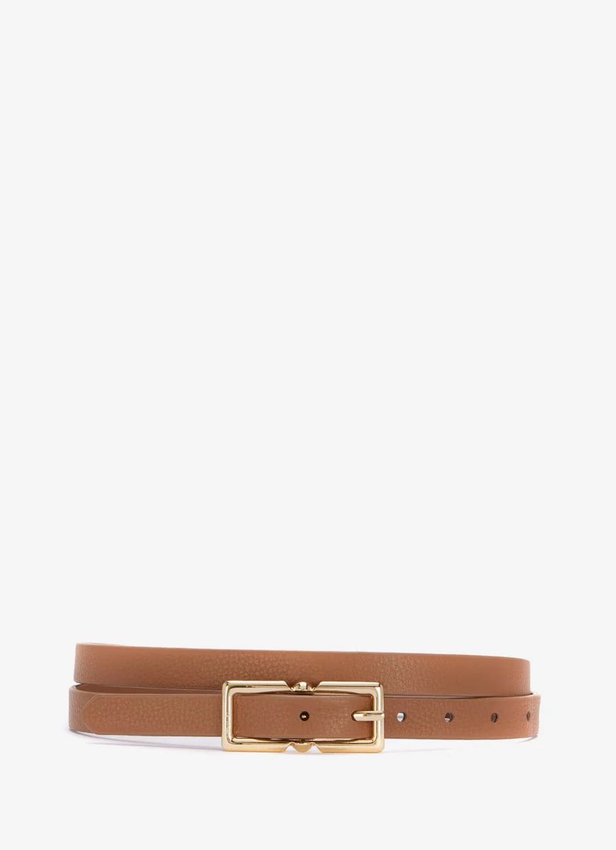 Tan Leather Skinny Belt | Mint Velvet