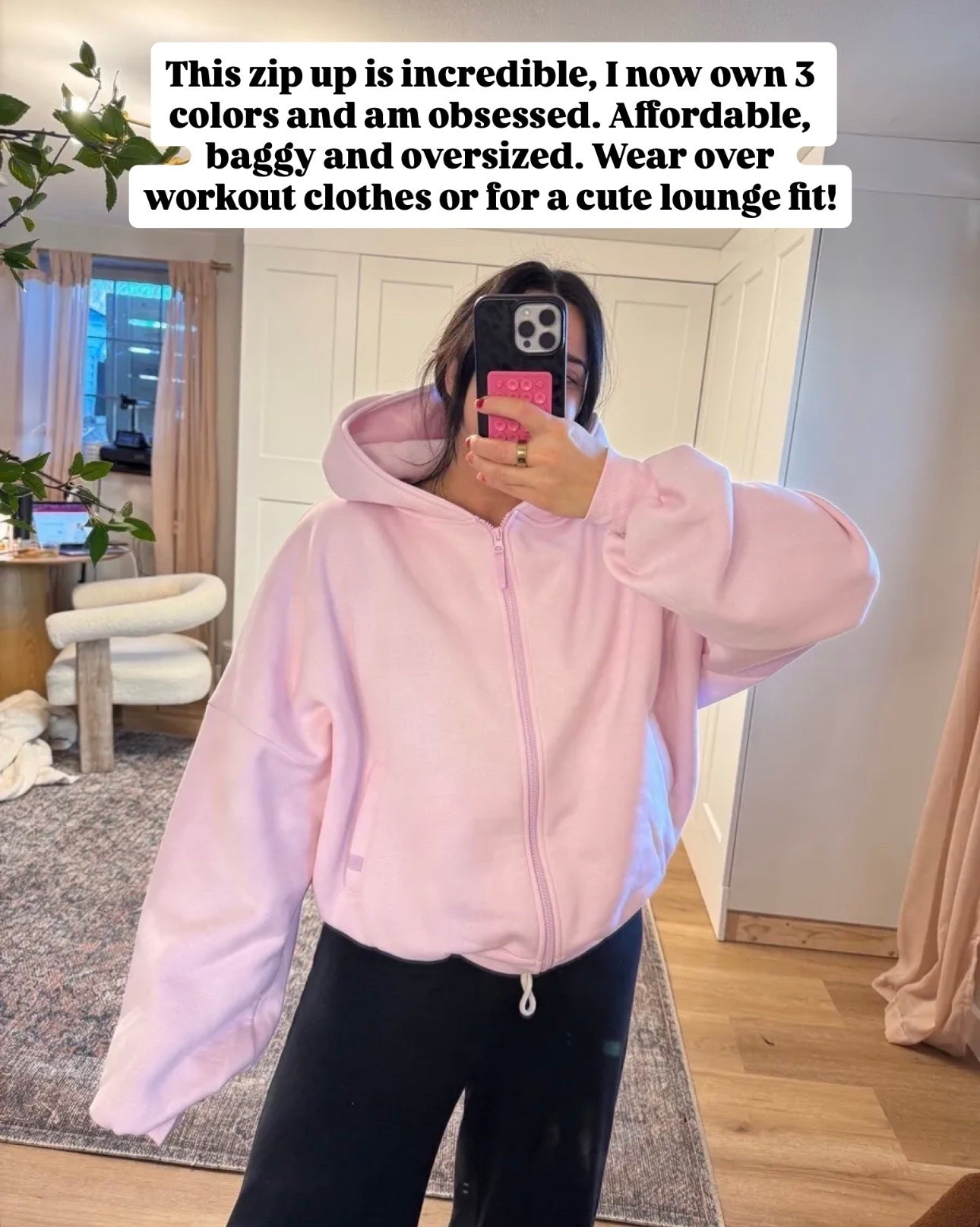 So obsessed with this zip up I could wear it everyday. Oversized and baggy, under $40! I do a L

#LTKootd #LTKmomlife #LTKMidsize