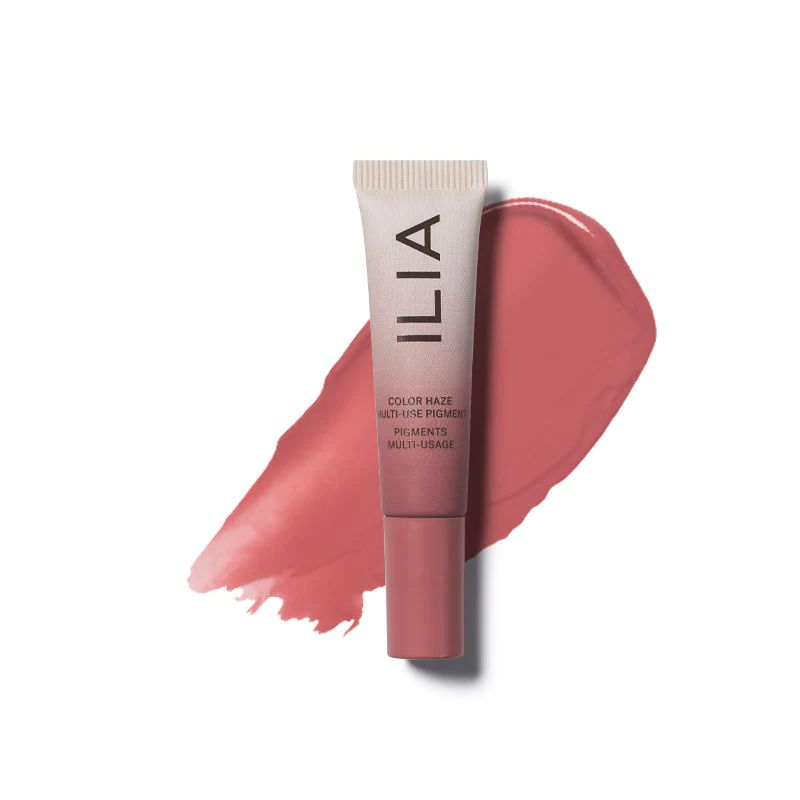 Color Haze Multi-Use Pigment - Clean Blush - Temptation (Coral Pink, .23 fl oz) | ILIA Beauty