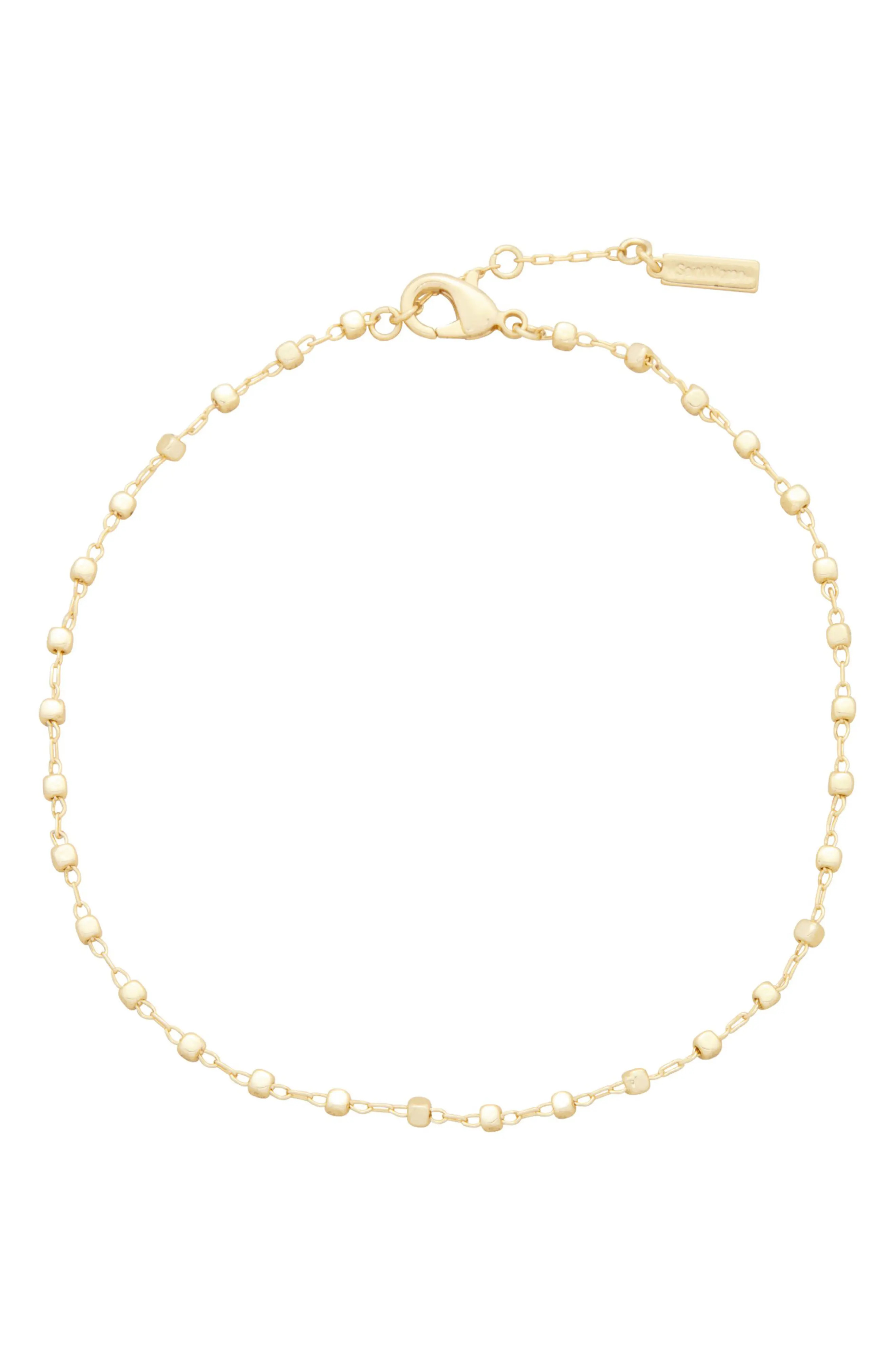 Beaded Chain Anklet (Women) | Nordstrom | Nordstrom