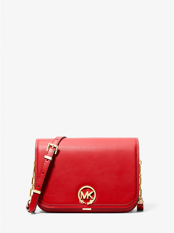 New Year Delancey Medium Leather Messenger Bag | Michael Kors CA