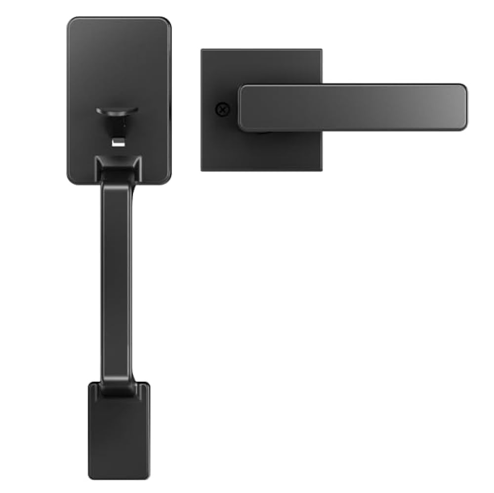 PHILIPS Front Door Handle No Lock, Entry Handleset Exterior with Interior Handed Lever, Modern Fr... | Amazon (US)