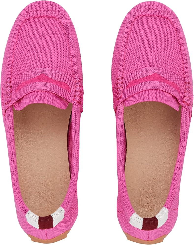 JBB Women's Knit Driving Loafers Penny Moccasins Comfortable Slip on Walking Boat Shoes… | Amazon (US)