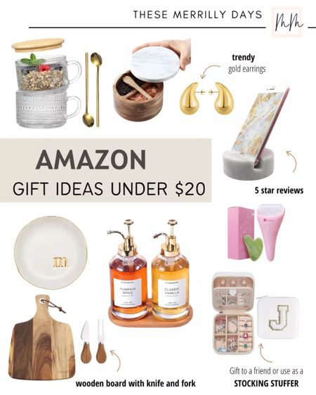 Amazon Gift Ideas Under $20 

Gift guide  holiday gifts  holiday style  holiday looks  holiday  phone holder  ice roller  

#LTKU #LTKGiftGuide #LTKSeasonal