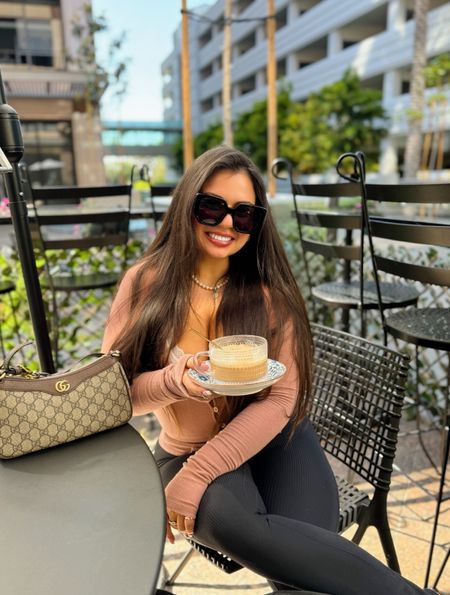  Casual weekend outfit for a coffee date⛅️🥐☕️ leggings are Lululemon extra short size 4 in the ribbed, mini flare style, the sweater is old from Aritzia, but I linked some similar styles✨
Gucci bag 
Gucci sunglasses 
Weekend outfit 
Spring outfit 
Casual outfit 
Ootd

#LTKStyleTip #LTKSeasonal #LTKFindsUnder100