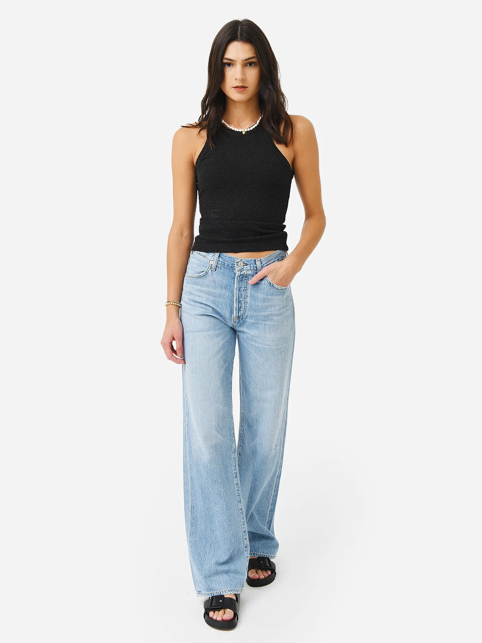 Citizens Of Humanity Women's Annina High Rise Wide Leg Jean | Saint Bernard