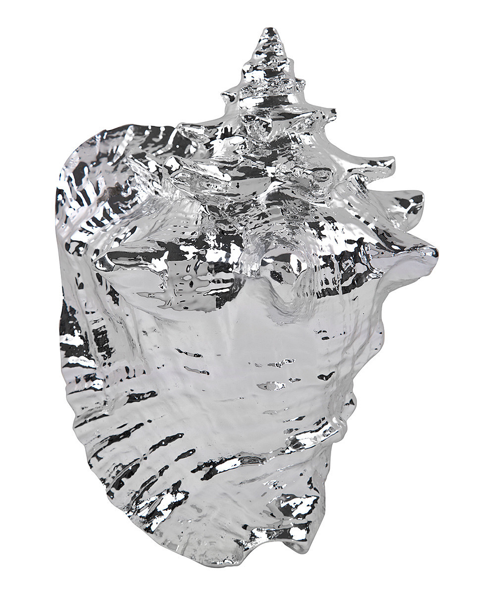 Home Essentials and Beyond Collectibles and Figurines - Silver Ele Conch Shell Decor | Zulily