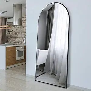 CONGUILIAO 65''x24'' Full Length Mirror, Arched Mirror, Floor Mirror with Standing, Full Body Mir... | Amazon (US)