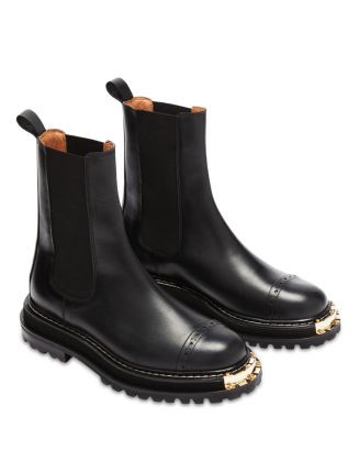 Sandro Women's Liam Black Cap Toe Stretch Booties | Bloomingdale's Shoes | Bloomingdale's (AU)