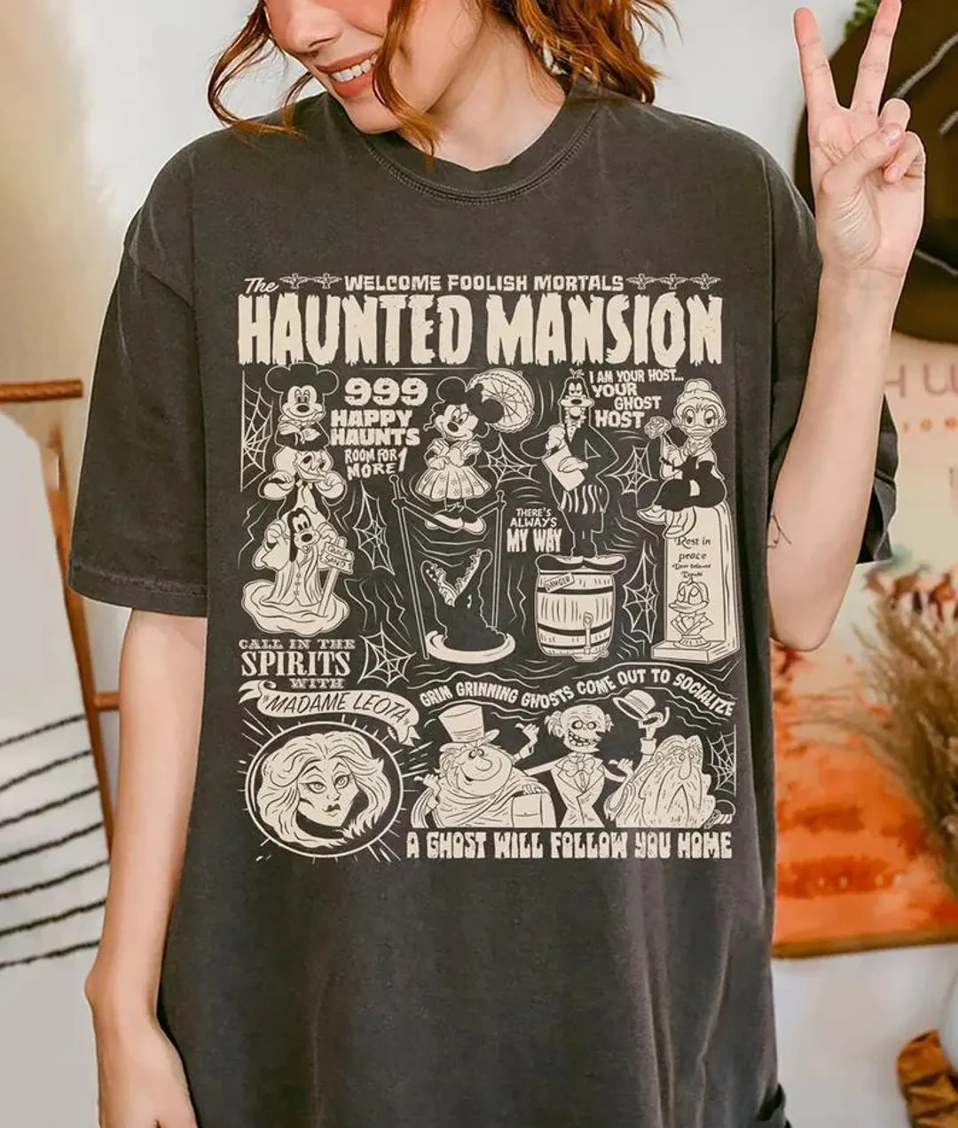 Retro Haunted Mansion Shirt, Stretching Room, the Haunted Mansion 1969 Shirt, Mickey's Not so Sca... | Etsy (US)