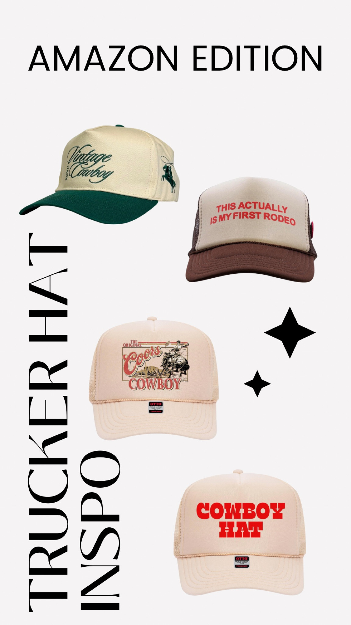AMAZON TRUCKER HATS ✨ #amazon #truckerhats #coastalcowgirl

#LTKfindsunder50 #LTKstyletip