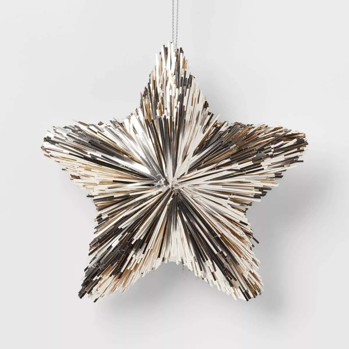 Tinsel Star Christmas Tree Ornament Champagne Gold - Wondershop™ | Target