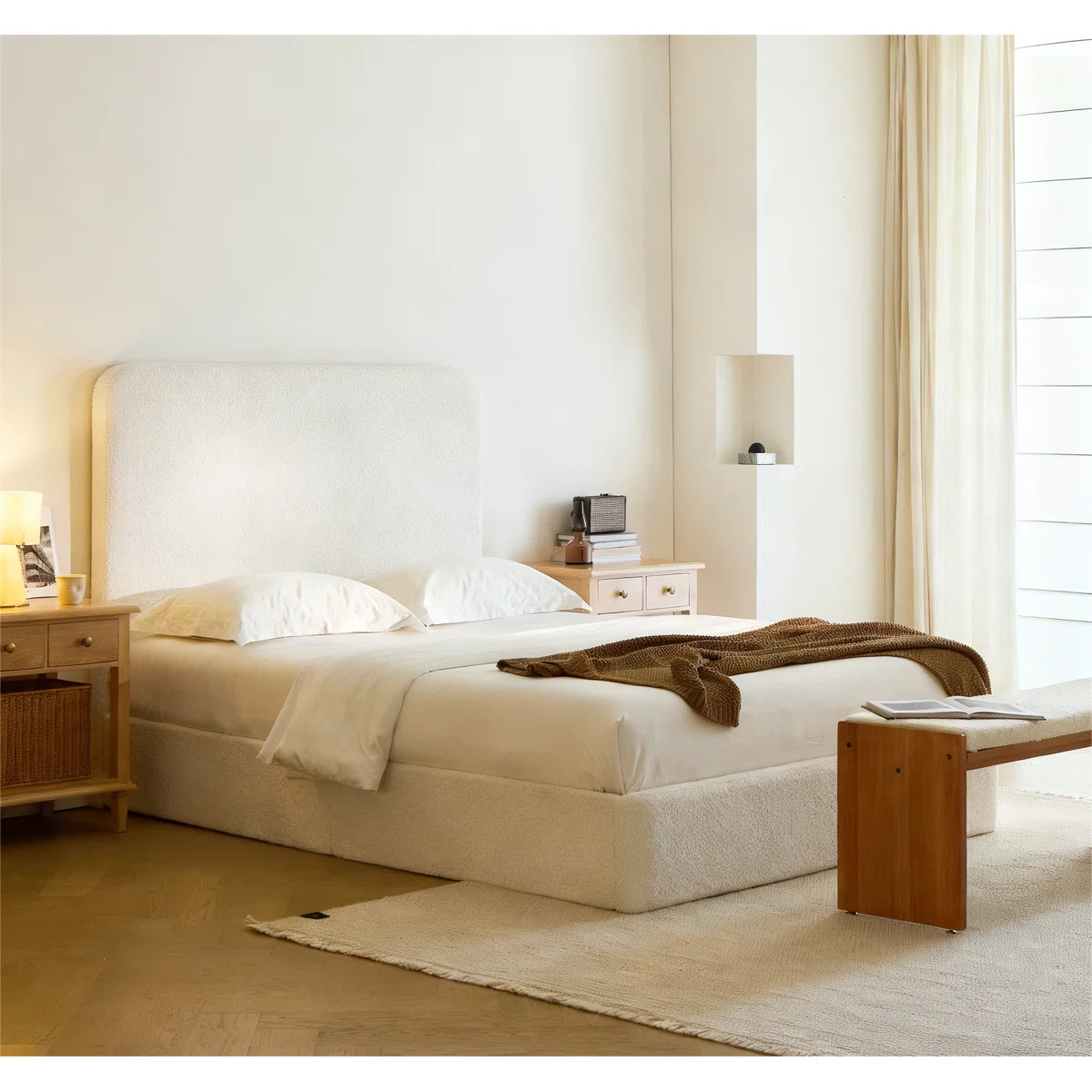 52" High Tall Headboard Upholstered Bed | Wayfair North America