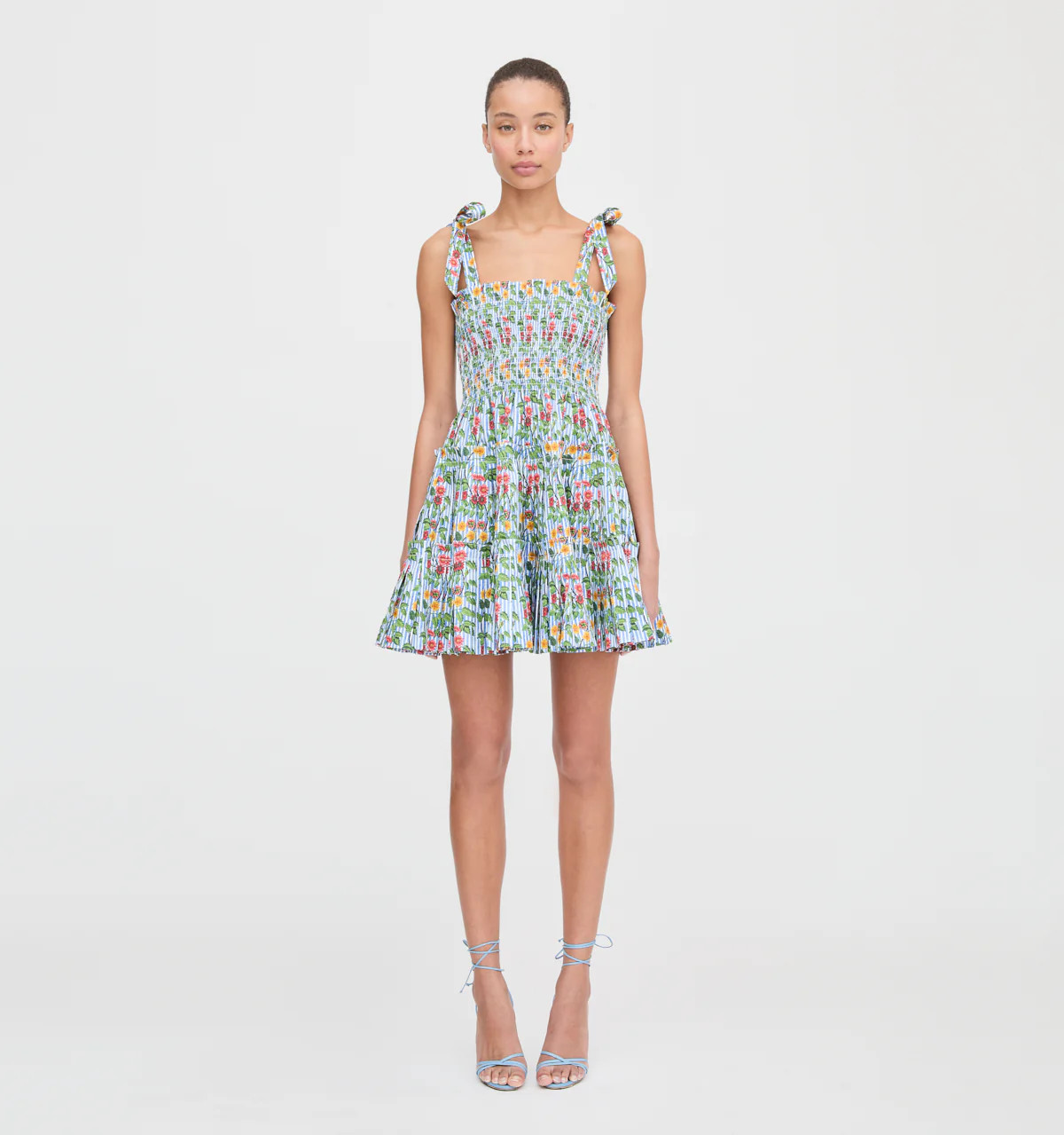 The Ribbon Charlotte Nap Dress - Geranium Stripe | Hill House Home US