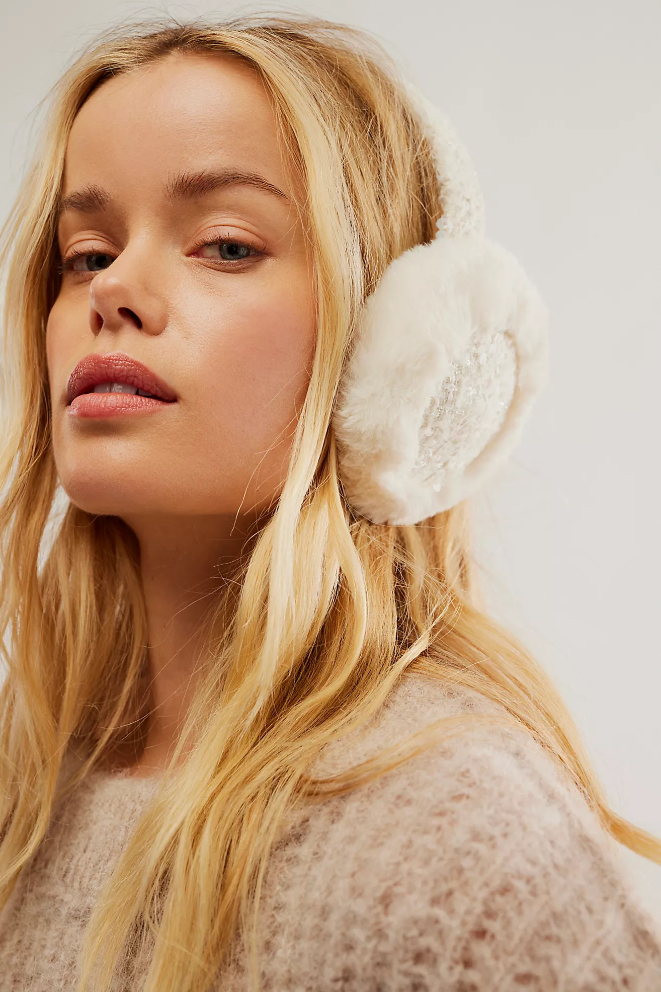 Tweedy Faux Fur Earmuffs | Free People (Global - UK&FR Excluded)