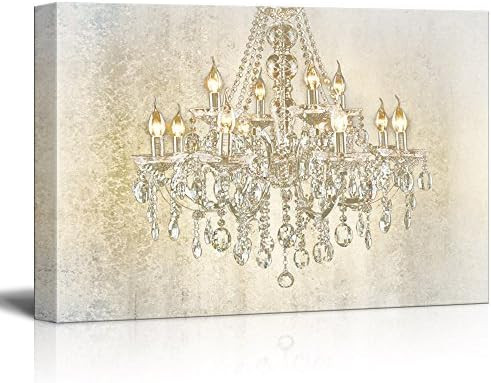 wall26 - Chandelier on Vintage Background - Canvas Art Wall Art - 32x48 inches | Amazon (US)