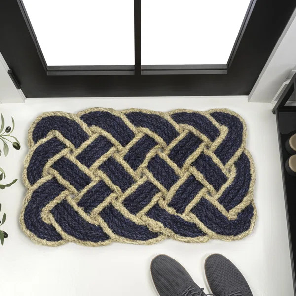 Cowgill Classic Coastal Scalloped Basketweave CoirIndoor/Outdoor DoorMat | Wayfair North America