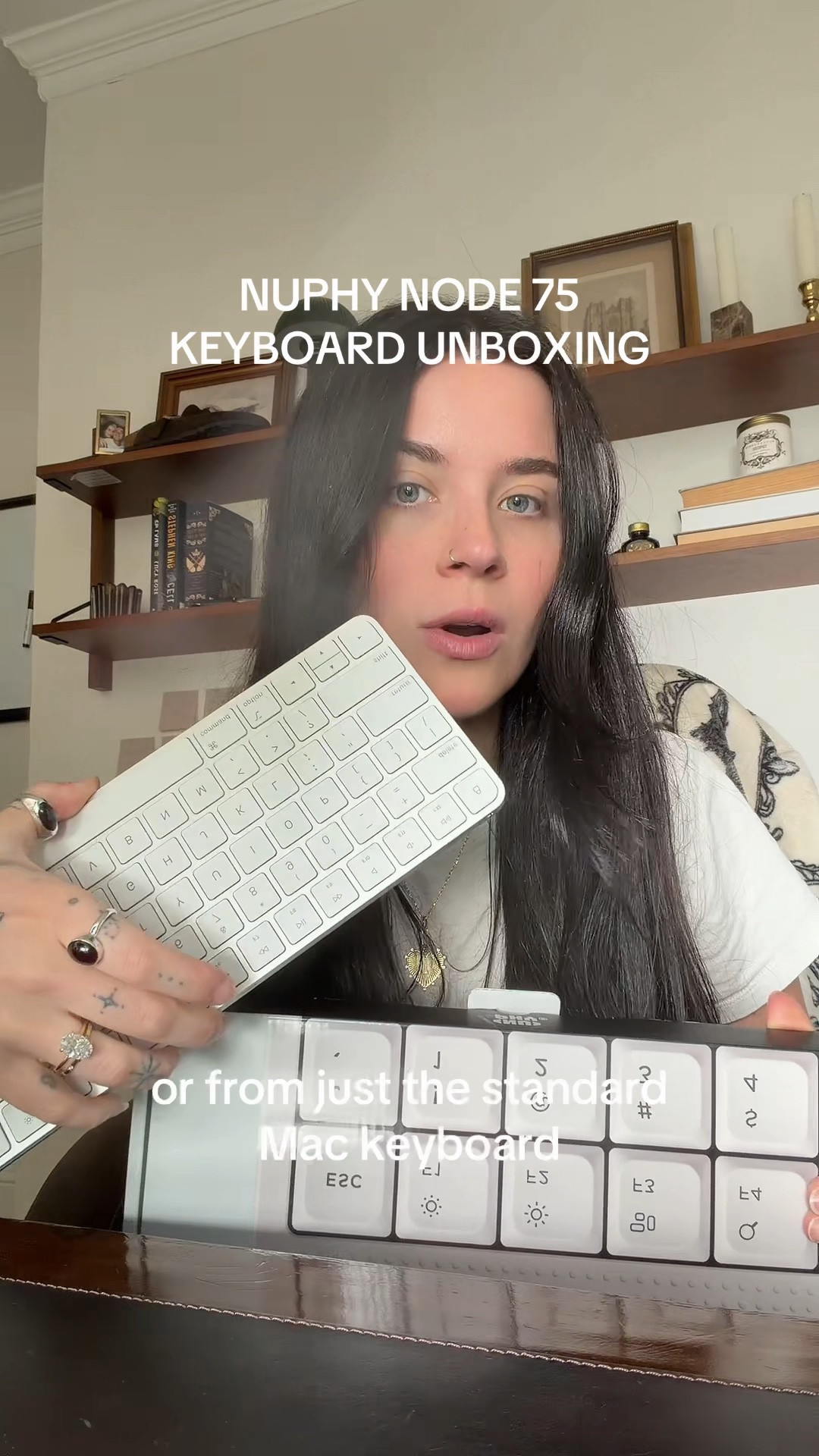 eeep FIRST mechanical KEYBOARDDDDD!! nuphy 75 node in blush low profile