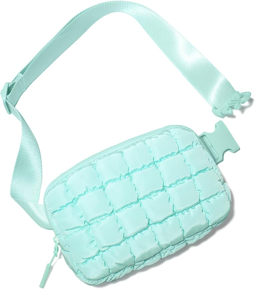 Gitus Trending Gifts for Women Puffer Crossbody Bags for Women Belt Bag Fanny Pack with Adjustabl... | Amazon (US)