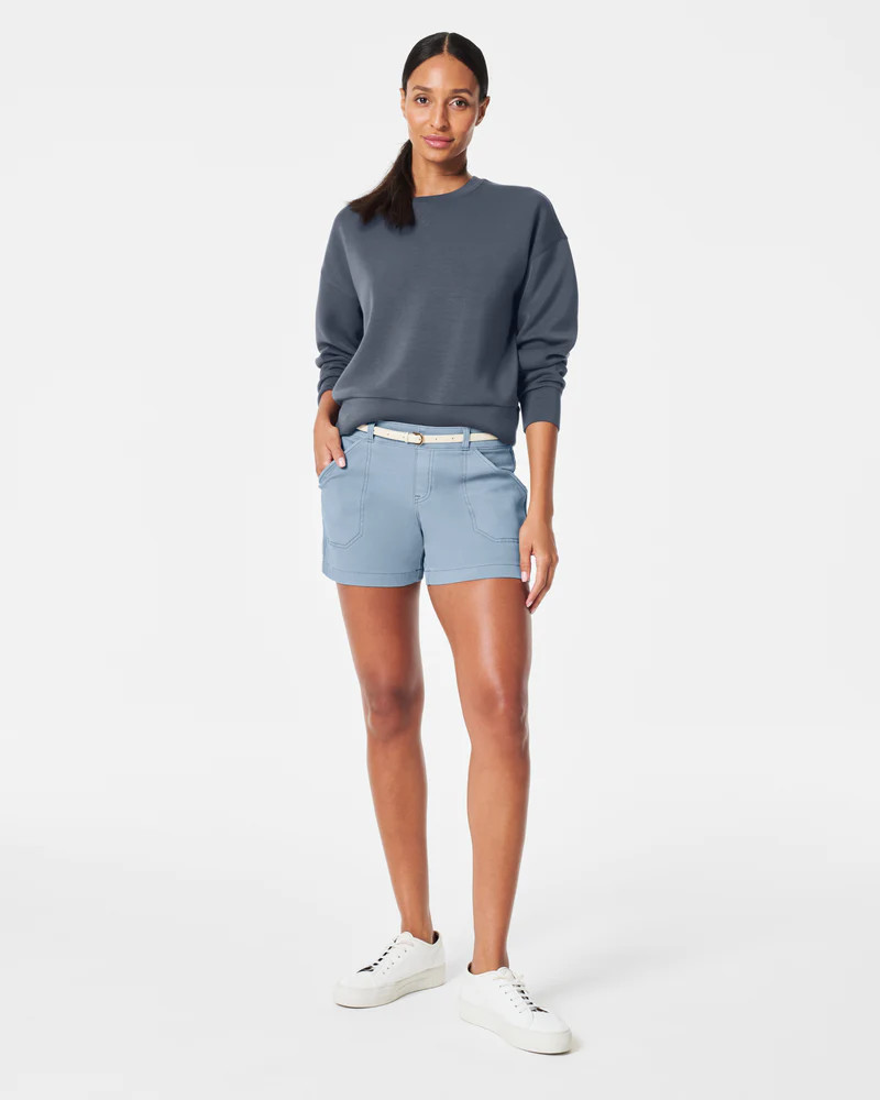 Stretch Twill Shorts, 4 | Spanx