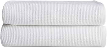 Cozy Earth Waffle Bath Towels - 60% Cotton 40% Viscose from Bamboo Bath Towels 30 x 58 Inches - S... | Amazon (US)