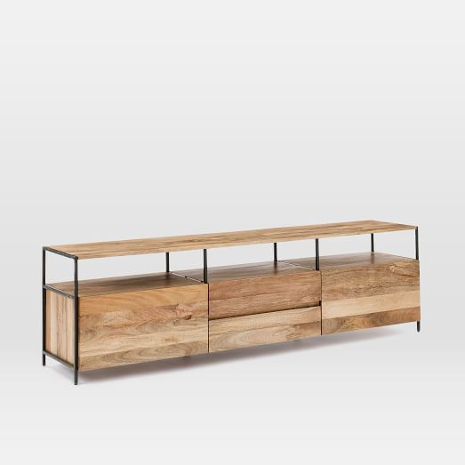 Industrial Storage Media Console (80"–96") | West Elm (US)