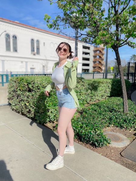 Spring outfit inspo!🫶

Sizing info:
Tank - medium, super cropped so size up if you have larger bust
Button down - medium, size up if you like a oversized vibe
Shoes - size down 1/2 size
Shorts - linked similar but I’m wearing a 2, probably should have got a 4 for looser fit!

Spring outfit
Amazon fashion
Amazons spring outfits
Spring amazon outfits
Amazon tank tops
Target style
Target fashion
Target shorts
Wild fable


#LTKunder50 #LTKunder100 #LTKSeasonal