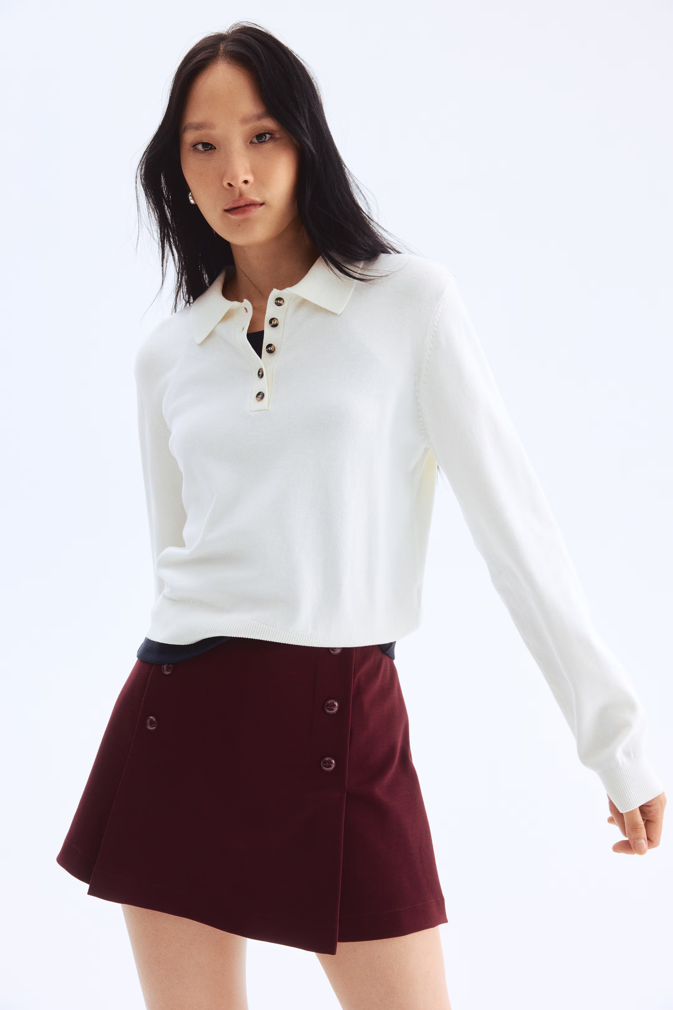 Button-Front Skort | H&M (US + CA)