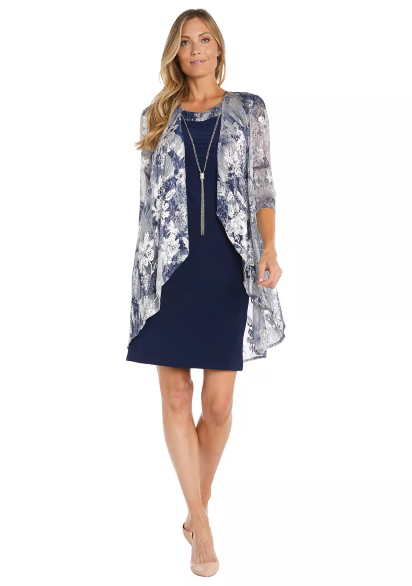 Women's Printed Jacket Dress | Belk