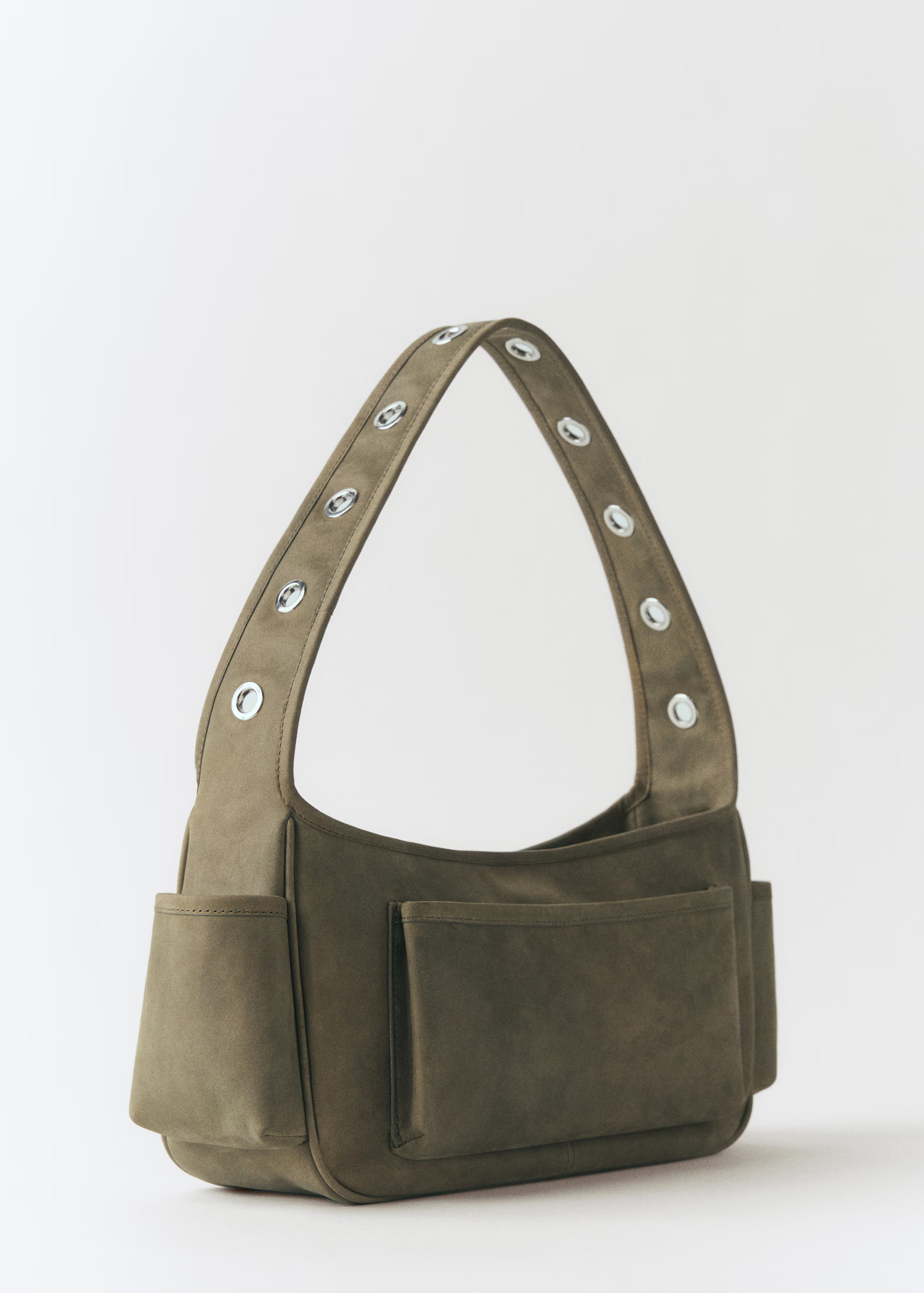 Leather bag with studs and pockets - Women | MANGO USA | Mango (US/MX/AU)