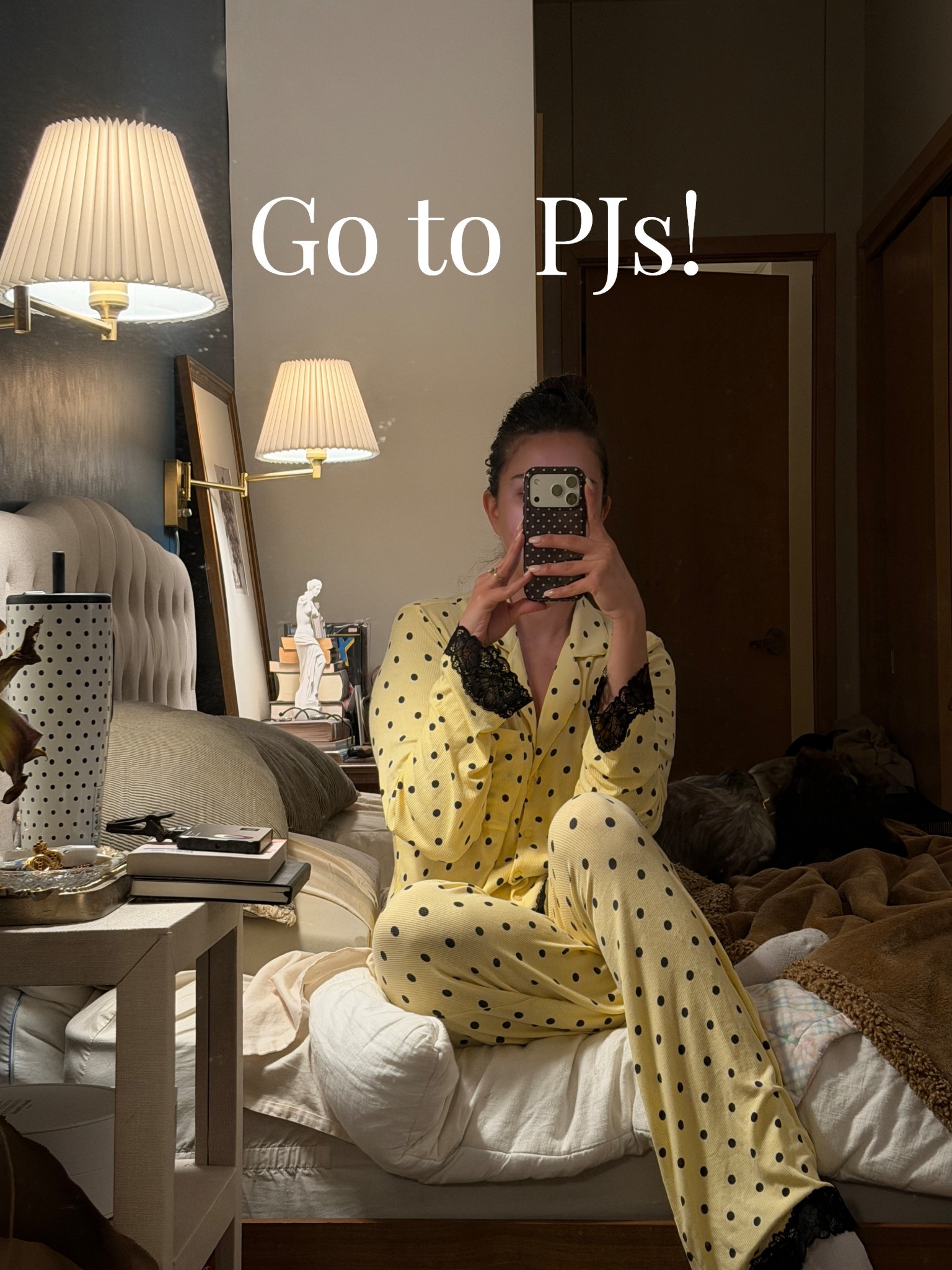 I have been loving these polka dot pjs from aerie!! I got a size small in both the top and bottom and I’d say they have a slightly slouchy/oversized fit! 🌸

#pajamas #pjs #loungewear #comfyoutfit #cozyaesthetic #polkadots #polkadottrend

#LTKselfcare #LTKmorningroutine #LTKdayinmylife