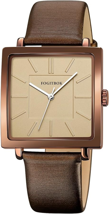 Minimalist Square Watches for Women, Waterproof Womens Leather Watch, Analog Women's Wrist Watche... | Amazon (CA)
