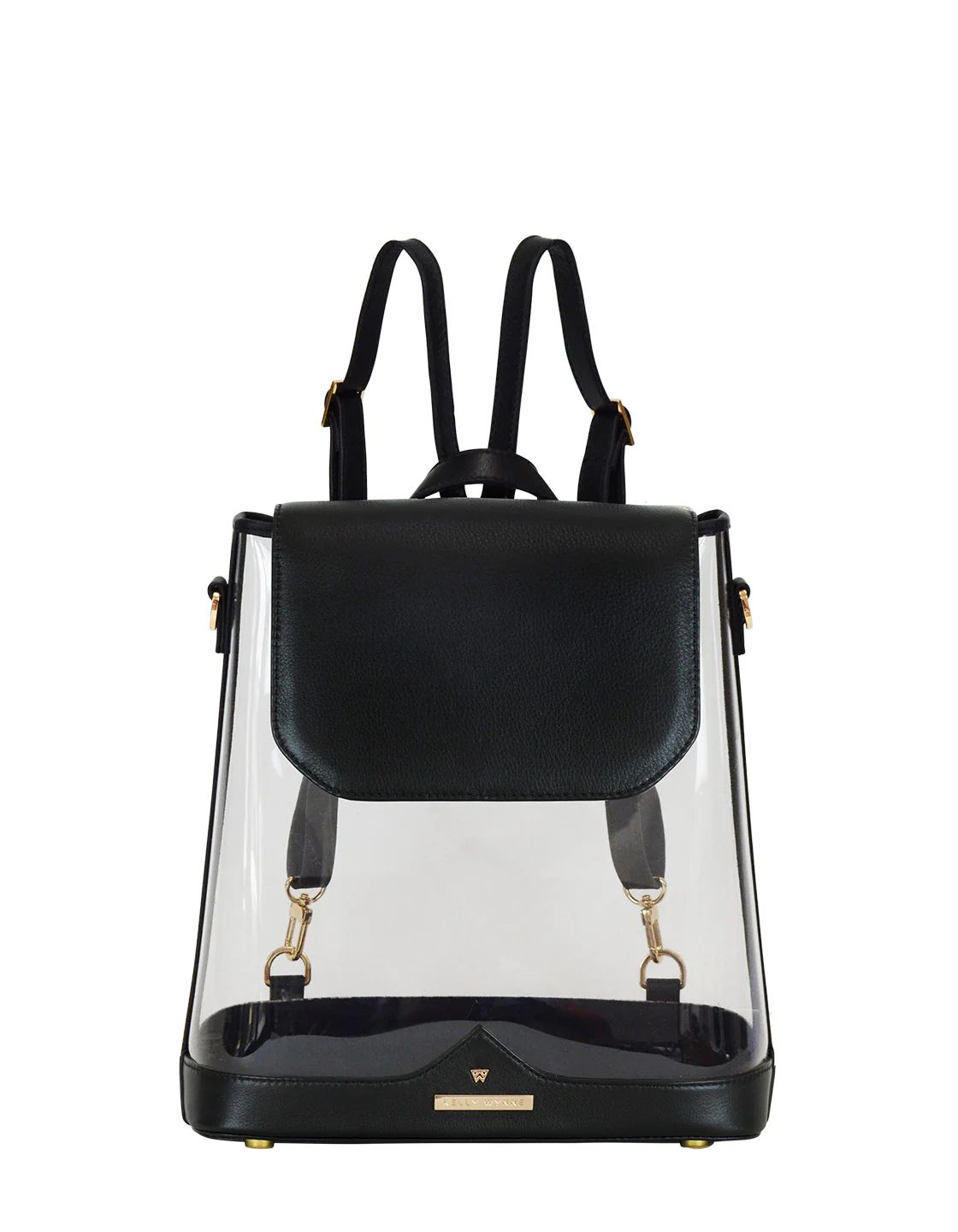 Clear BYOBackpack in Black | Kelly Wynne | Kelly Wynne Handbags