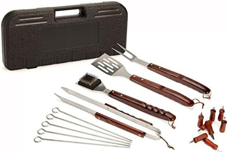 Cuisinart CGS-W18 18 Piece Wooden Handle Grill Set | Amazon (US)