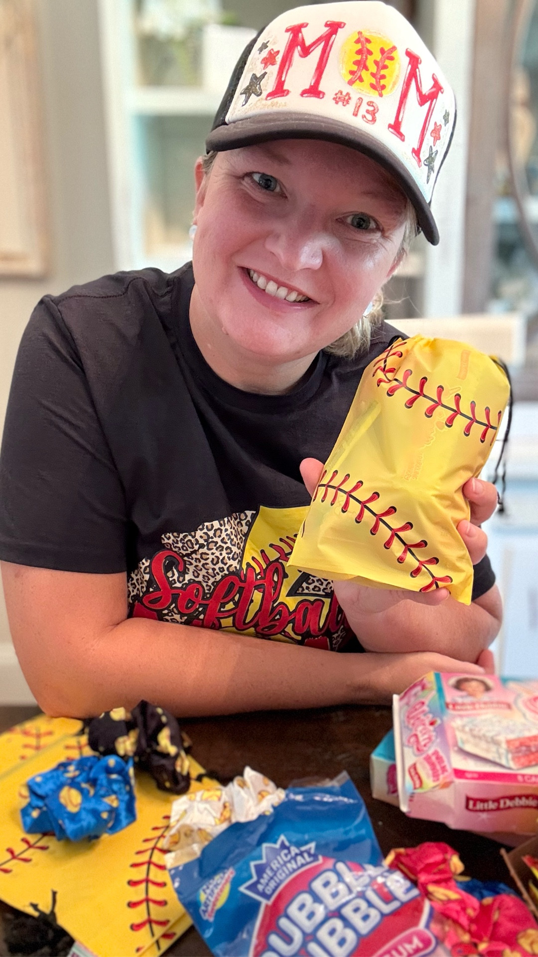 Come make softball snack bags for game day with me! These are the perfect sized bags for a little snack for birthday parties, end of season celebrations or game days. Simply stuffed with some fun & yummy goodies. Plus, adding a softball scrunchie makes it a little “extra” fun! 

#LTKParties #LTKKids #LTKFamily