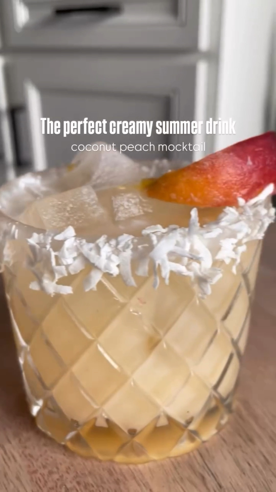 Coconut peach mocktail 🍑🥥

Always lots of love for coconut drinks! Here’s the next one with alllll the peaches in season right now.

Add peaches & lime juice to a glass and muddle together. Strain into a shaker and add coconut cream, coconut water and ice. Then rim your glass with coconut cream and coconut flakes. Pour over ice and enjoy!

Ingredients
• half a peach - cubed
• half a lime - juiced
• 1 oz coconut cream (I like @real_infused_exotics) 
• 4 oz coconut water (I like @wholefoods 365)

🍑🍑🍑
#mocktail #mocktails #summer #peach #drinkrecipe #mocktailgirlie #summerdrinks