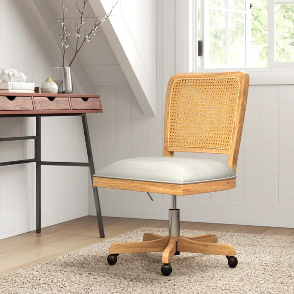 Crisolina Task Chair with Rattan Back | Wayfair North America