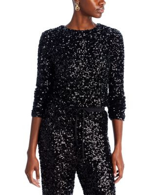 AQUASequin Long Sleeve Top - Exclusive | Bloomingdale's (US)