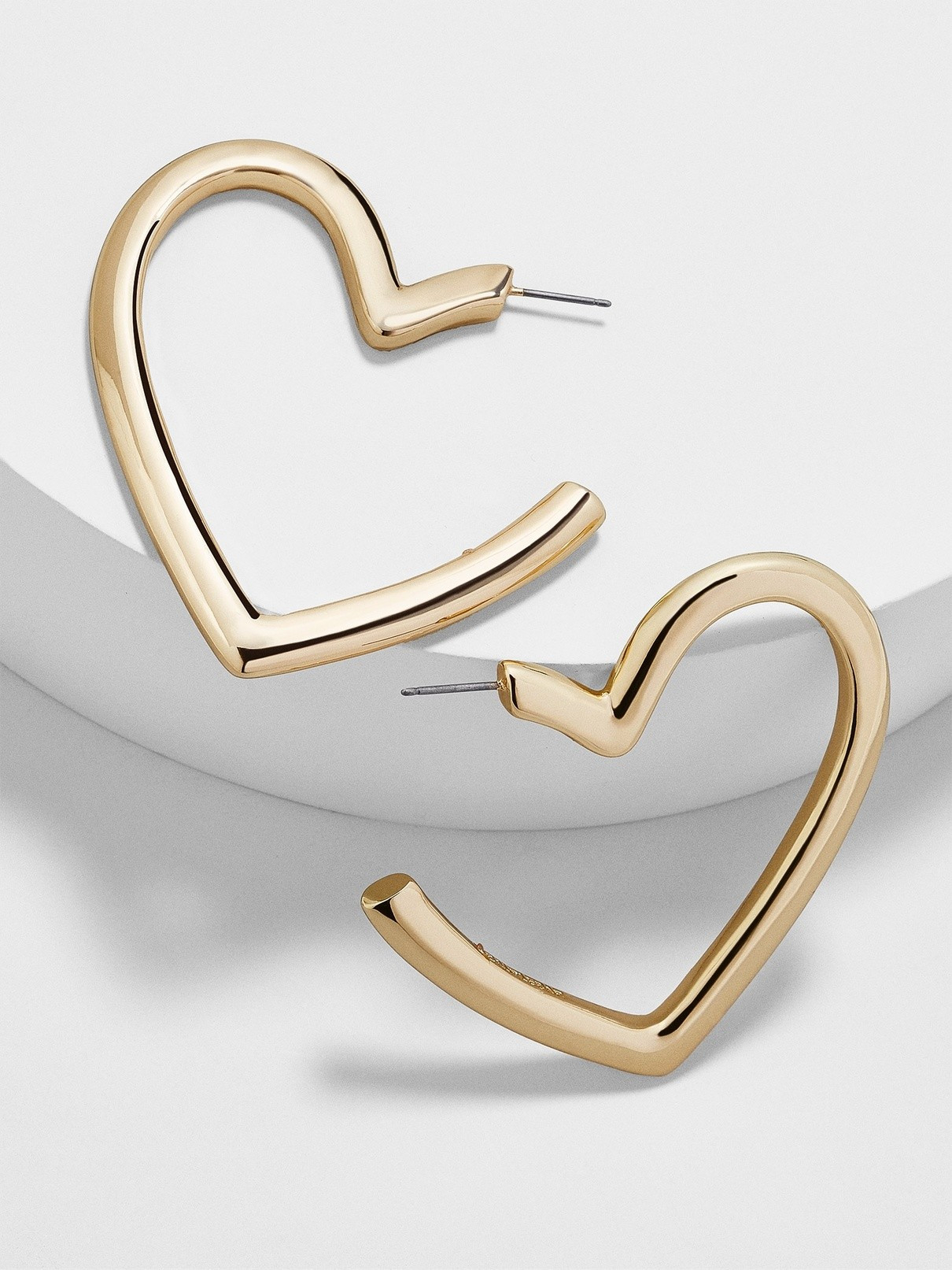 Brianna Heart Hoop Earrings | BaubleBar (US)