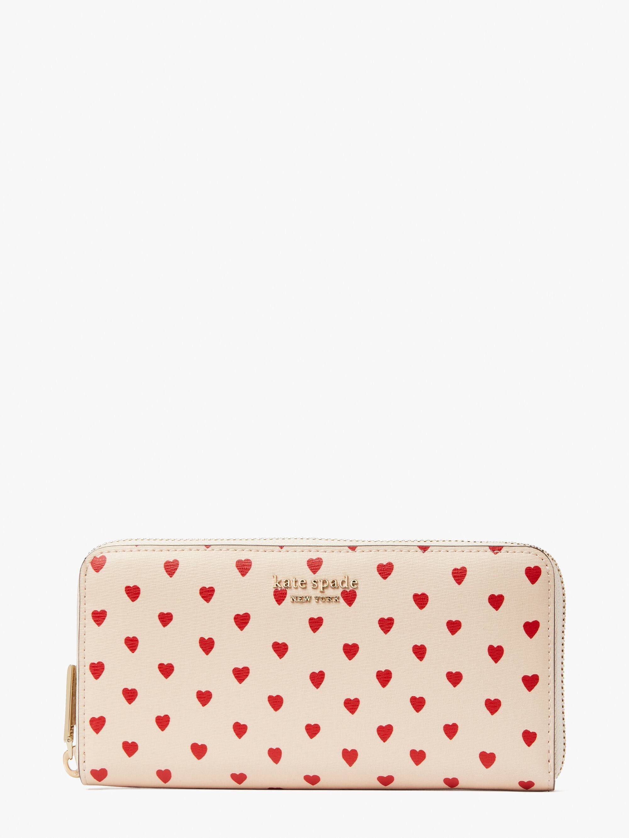 spencer hearts zip-around continental wallet | Kate Spade (US)
