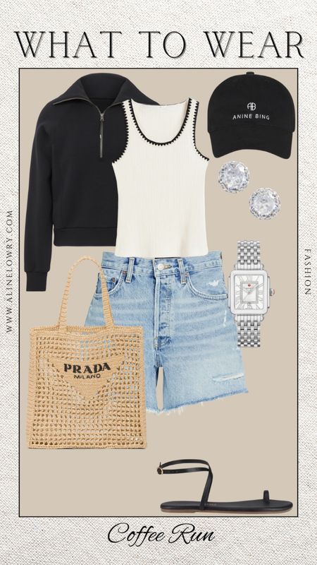 What to wear for a coffee run. Casual chic outfit idea. 

#LTKitbag #LTKstyletip #LTKU