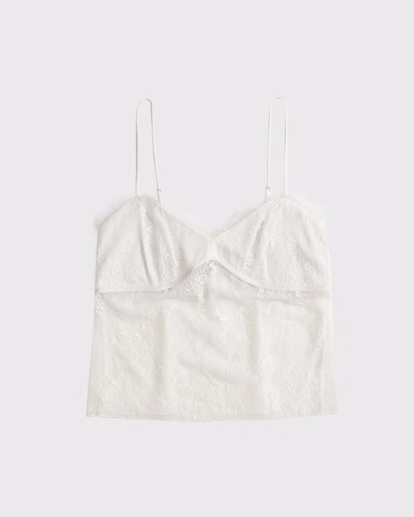 Women's Lace Babydoll Cami | Women's Clearance | Abercrombie.com | Abercrombie & Fitch (US)