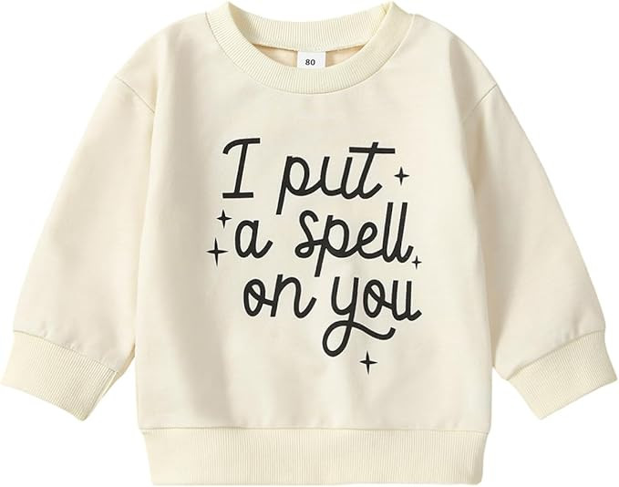 Ehfomius Toddler Baby Boy Girl Halloween Sweatshirt Pumpkin Sweater Long Sleeve Pullover T-Shirt ... | Amazon (US)