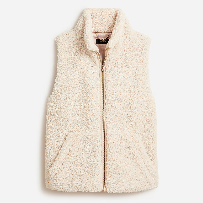 Teddy sherpa vest | J. Crew US