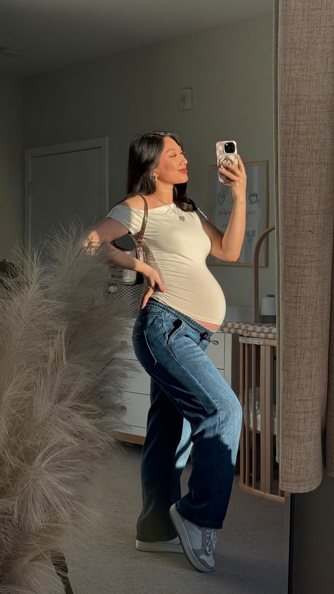Drawstring Maternity Jeans: size S (code: VANESSA10)
Linking similar products

Outfit idea, how to style, style tips, maternity fashion, bump style, pregnant outfit 

#LTKBump #LTKdayinmylife #LTKootd