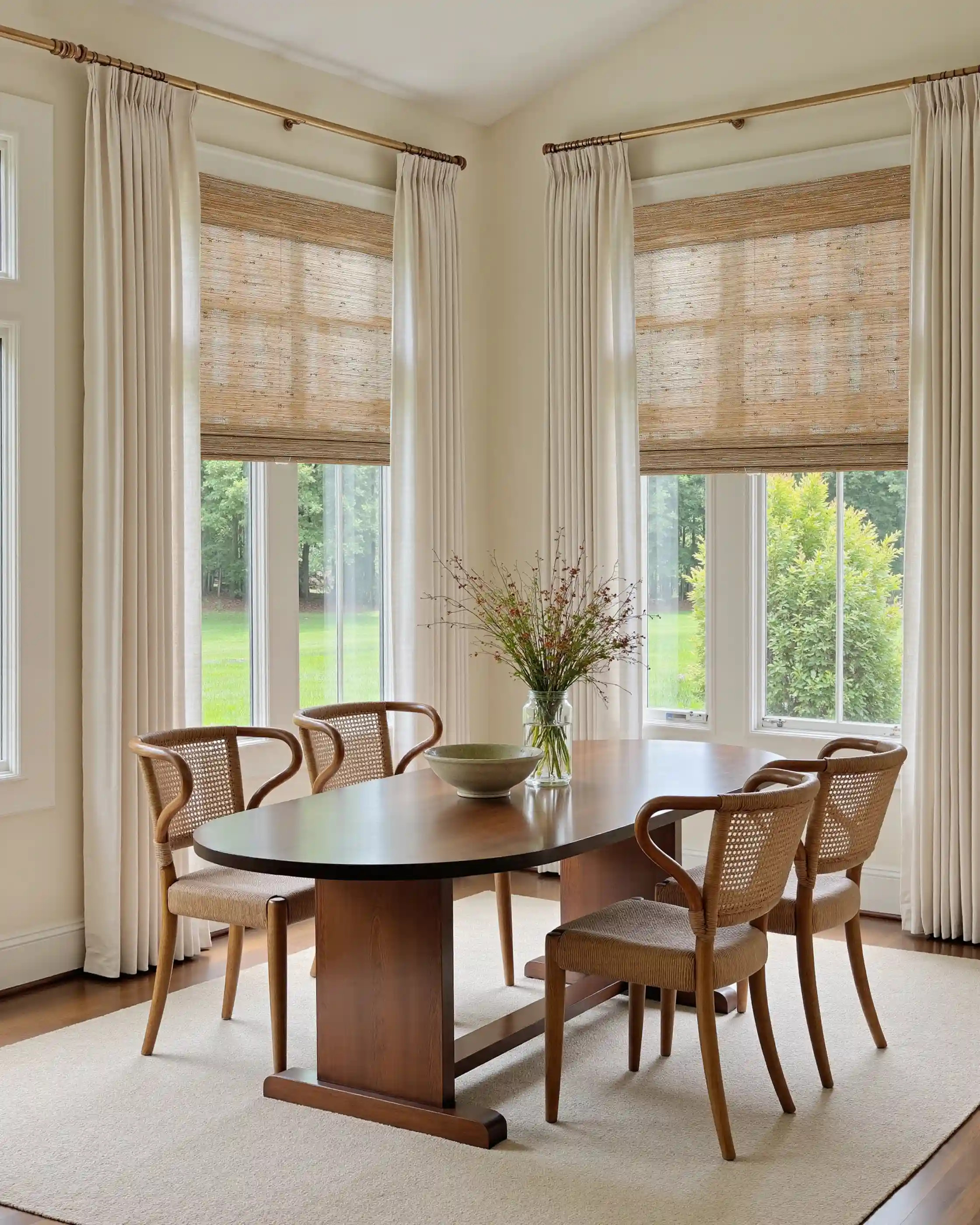 Lay Natural Jute Bamboo Woven Shade - Bark | TWOPAGES