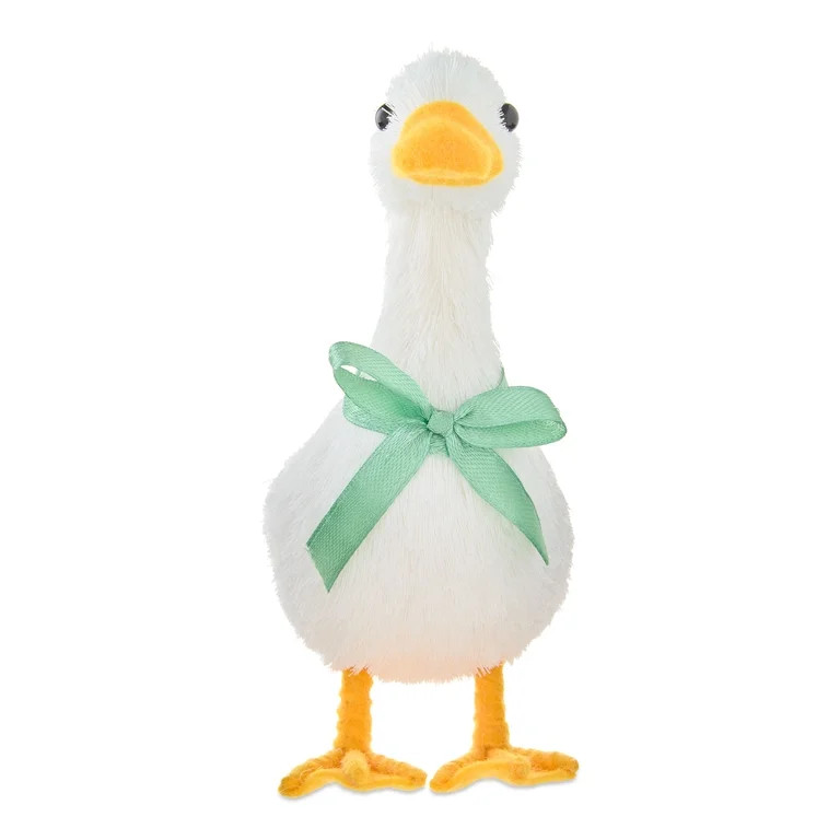 Duck Tabletop Decoration, White and Green, 6.5", Easter by Way To Celebrate | Walmart (US)